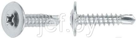 Саморез 4.2х75 мм с прессшайбой цинк со сверлом (4000 шт в коробе) STARFIX SM-50401-4000, фото 2