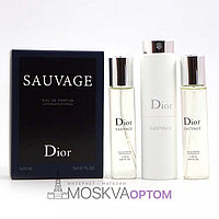 Мужской парфюм Dior Sauvage / 3×20 ml