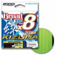 Плетеный шнур OWNER Kizuna X8 0.15мм 135м