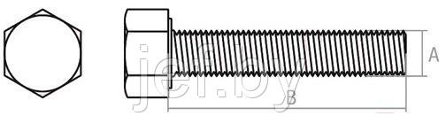 Болт М10х45 мм шестигранный цинк (5 кг) STARFIX SMV1-17498-5 - фото 3 - id-p195483994