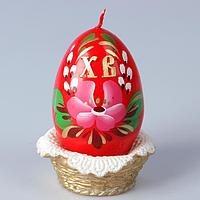 Свеча фигурная "Пасхальное яйцо в лукошке" (h)10см СимаГлобал 3041597