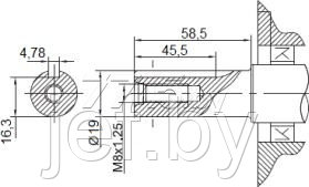 Двигатель 6.5 л.с. бензиновый ASILAK SL-168F-D19 - фото 5 - id-p195485014