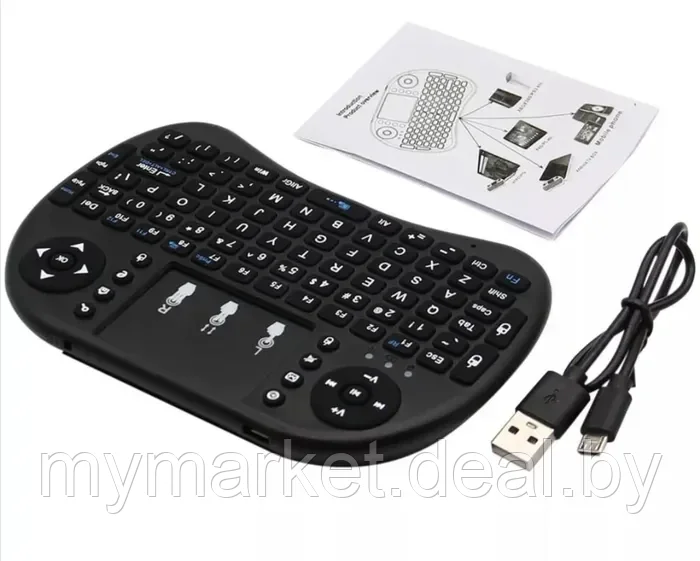 Беспроводная клавиатура для телефона аккумуляторная i8 Mini Keyboard - фото 4 - id-p206791014