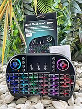 Беспроводная клавиатура для телефона c подсветкой i9 RGB Mini Keyboard