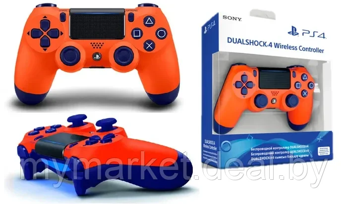 Геймпад - джойстик для PS4 беспроводной DualShock 4 Wireless Controller (Голубой) - фото 5 - id-p206791016