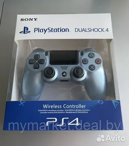 Геймпад - джойстик для PS4 беспроводной DualShock 4 Wireless Controller (Голубой) - фото 8 - id-p206791016