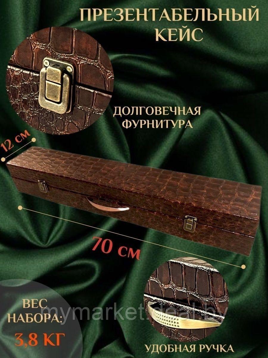 Набор для шашлыка, набор шампуров в подарочном кейсе 10 предметов - фото 6 - id-p206791034
