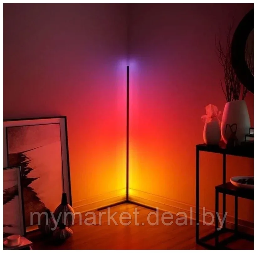 Напольный светильник RGB, лампа напольная светодиодная 150 см - фото 5 - id-p206791042
