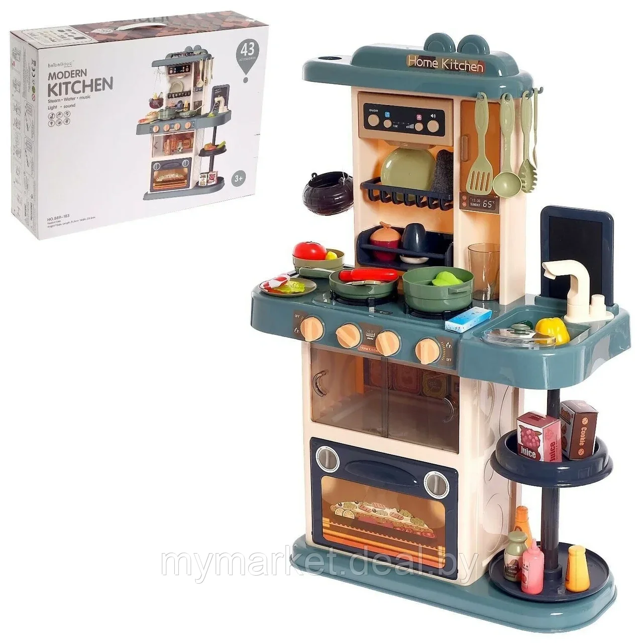 Кухня детская игровой набор Modern Kitchen, 43 предмета - фото 9 - id-p206791052