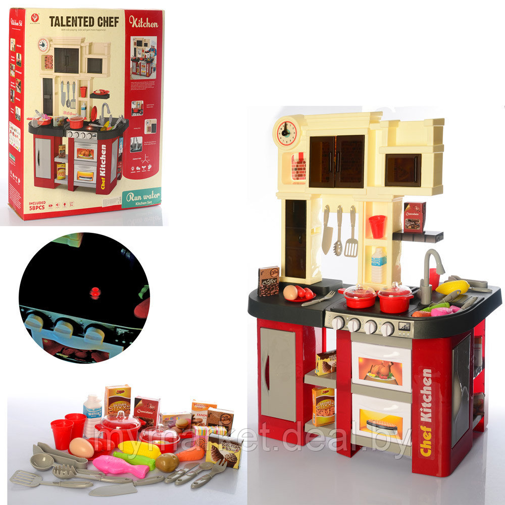 Кухня детская игровая, игровой набор 58 предметов - фото 2 - id-p206791063