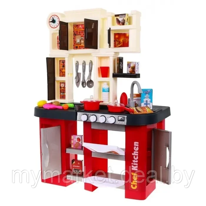 Кухня детская игровая, игровой набор 58 предметов - фото 3 - id-p206791063
