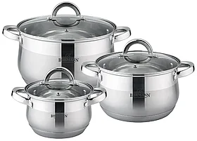 Набор кастрюль Bohmann BH-1696-06 (2.1л/2.9л/3.9л)