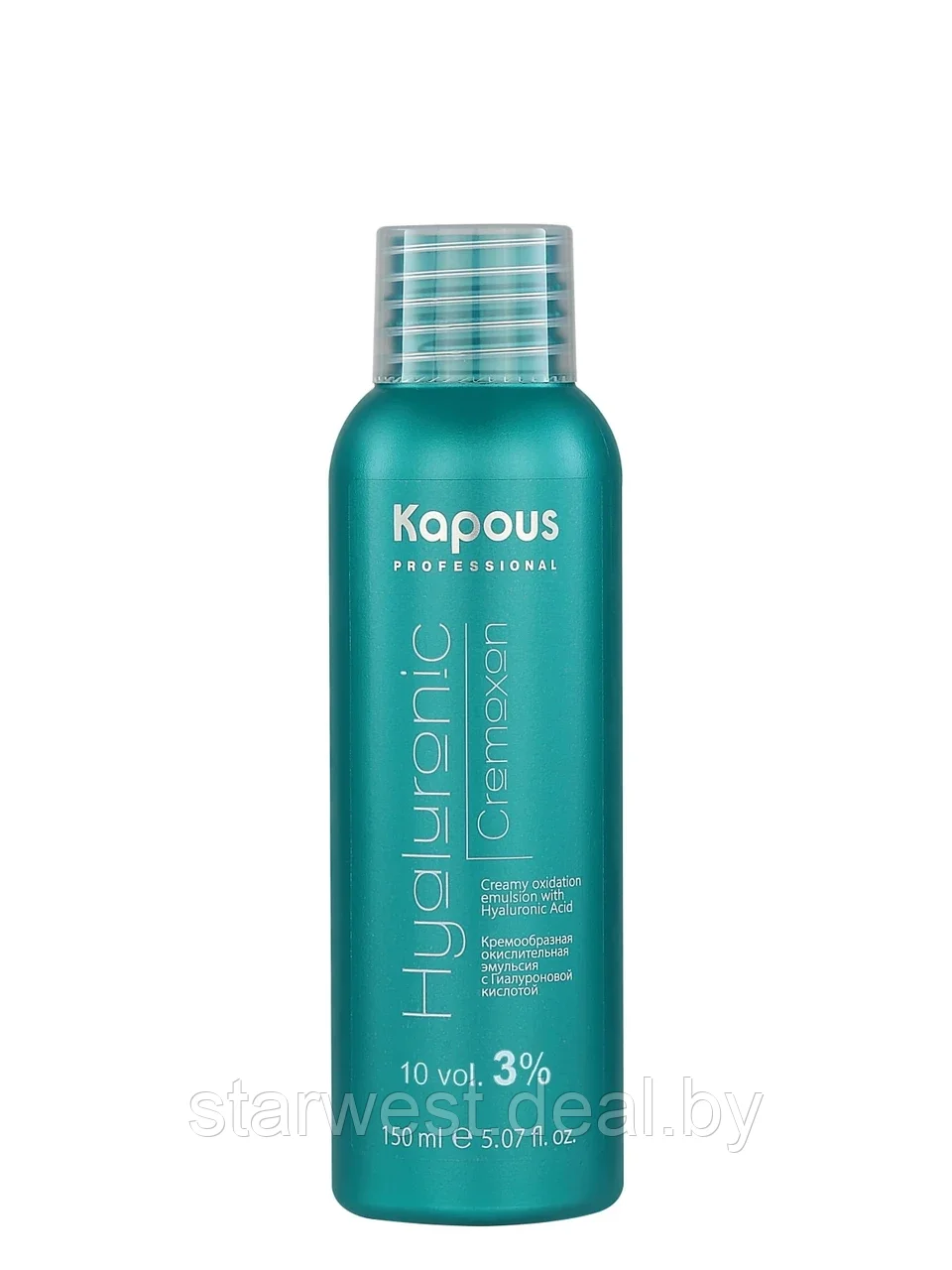 Kapous Professional HYALURONIC Cremoxon 10 VOL. (3%) 150 мл Крем-оксидант / окислительная эмульсия - фото 2 - id-p206793416