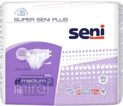 Подгузники для взрослых Seni Super Plus Medium - фото 1 - id-p206813589