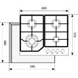 Варочная панель Akpo PGA 604 FGC BL, фото 4