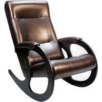 Кресло-качалка Бастион 3 экокожа (темно-коричневый)