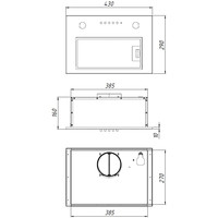 Кухонная вытяжка Akpo Micra Twin 50 WK-7 (серый) - фото 2 - id-p206822122