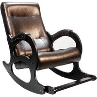 Кресло-качалка Бастион 2 с подножкой (темно-коричневый)
