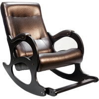 Кресло-качалка Бастион 2 с подножкой (темно-коричневый) - фото 1 - id-p206821192