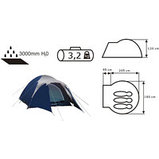 Треккинговая палатка Acamper Acco 3 (синий), фото 5