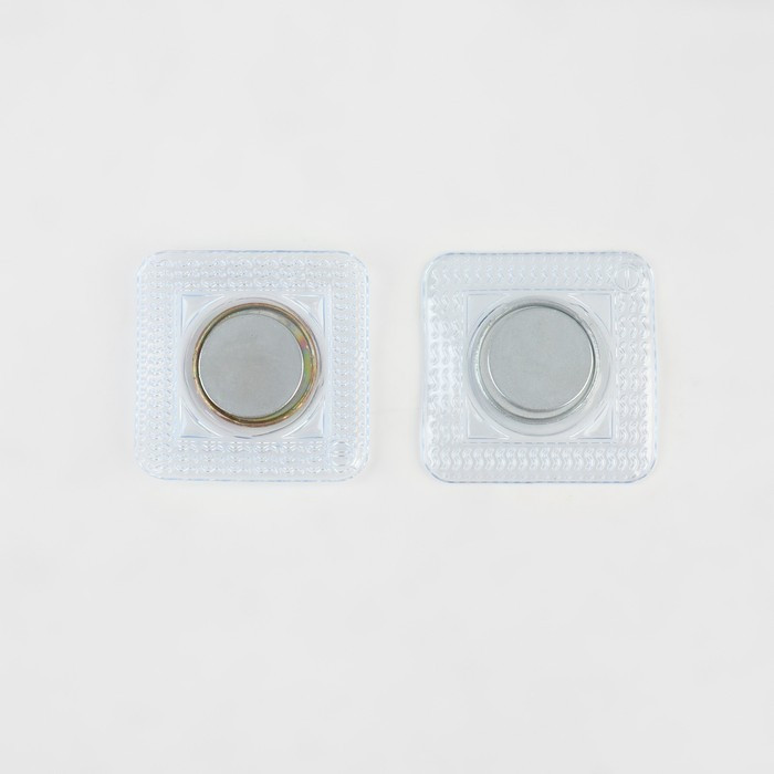 Кнопки магнитные потайные, d = 20 мм, 2 части, цвет серебряный - фото 1 - id-p206835696