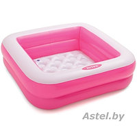 Бассейн Intex Play Box 85х23 (розовый) (57100) с надувным дном