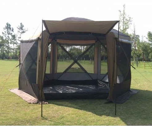 Палатка - шатер туристическая шестиугольная, 6-ти местный (360х360х235см) Mircamping, арт. 2905
