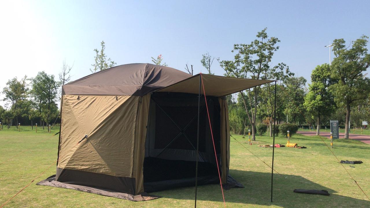 Палатка - шатер туристическая шестиугольная, 6-ти местный (360х360х235см) Mircamping, арт. 2905 - фото 4 - id-p206837291