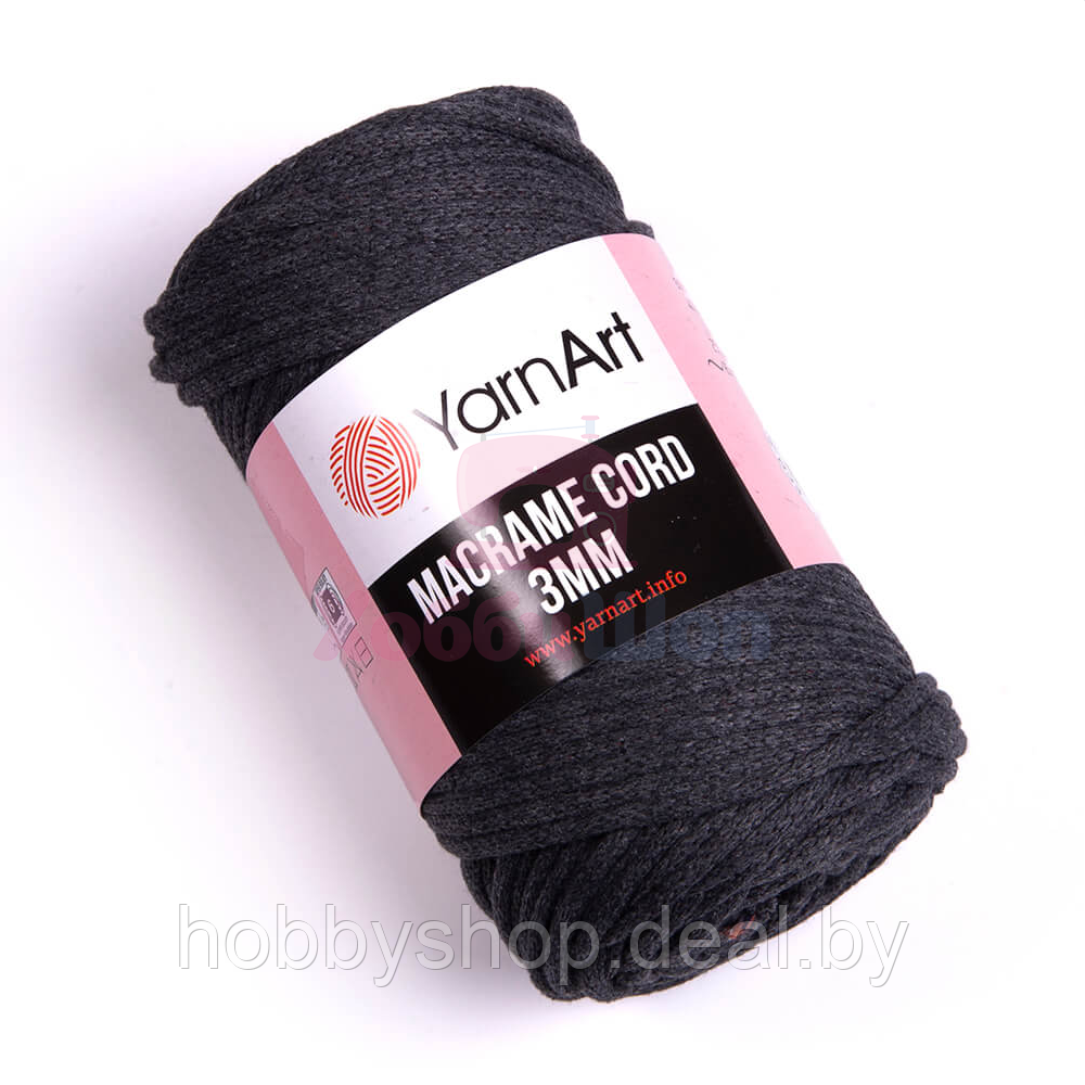 Пряжа для ручного вязания YarnArt Macrame Cotton Cord 3мм 250 гр цвет 758 - фото 1 - id-p206836542
