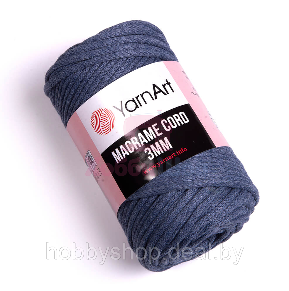 Пряжа для ручного вязания YarnArt Macrame Cotton Cord 3мм 250 гр цвет 761 - фото 1 - id-p206836543