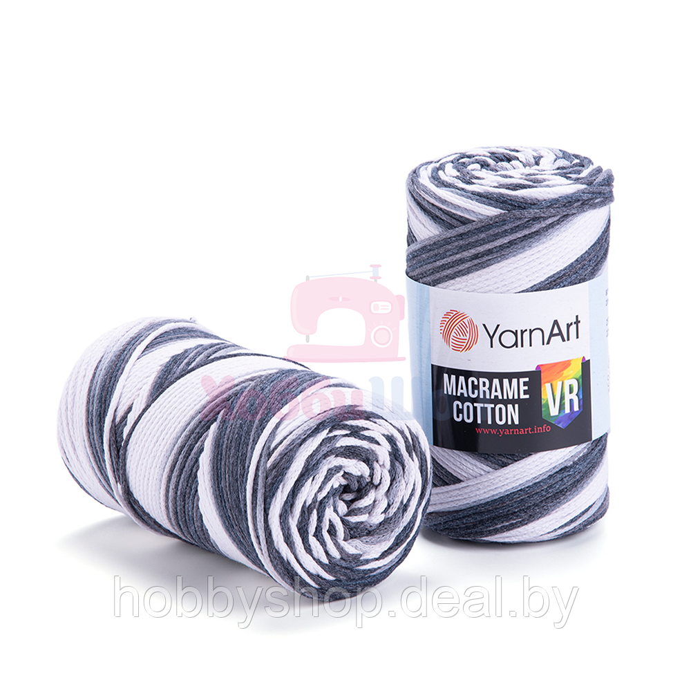 Пряжа для ручного вязания YarnArt Macrame Cotton VR 250 гр цвет 910 - фото 1 - id-p206836550