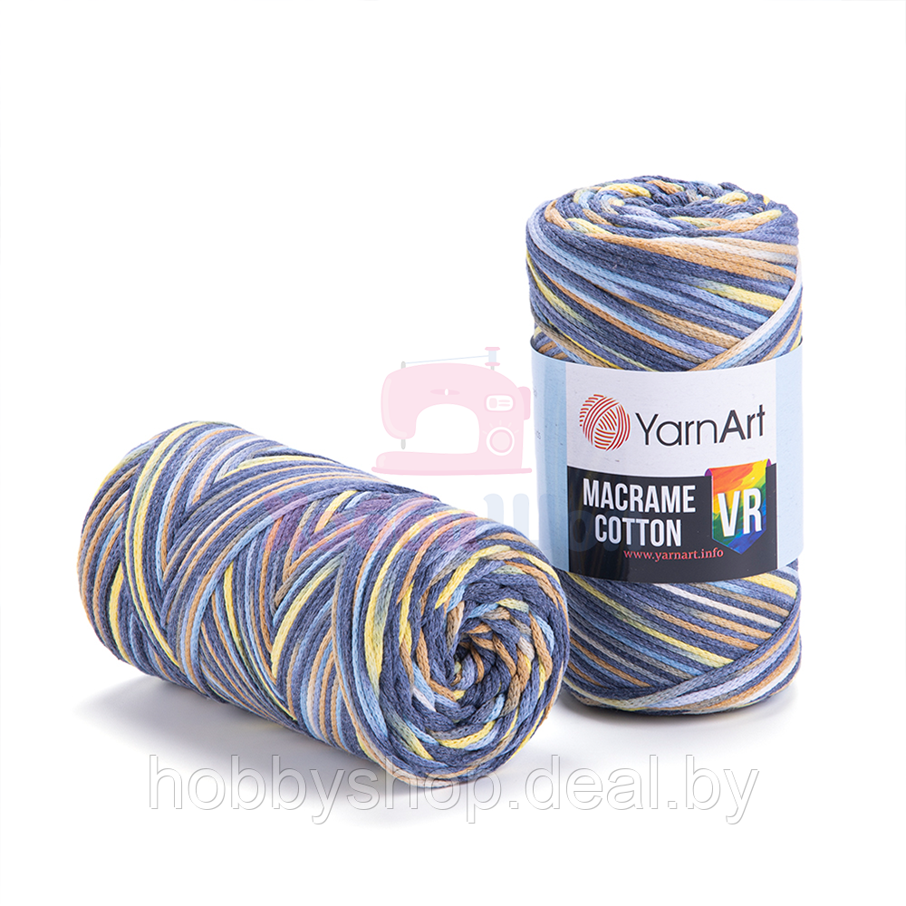 Пряжа для ручного вязания YarnArt Macrame Cotton VR 250 гр цвет 915 - фото 1 - id-p206836552