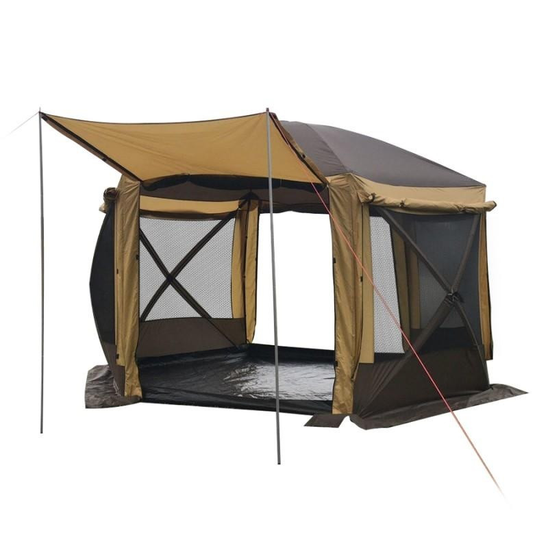 Палатка - шатер туристическая шестиугольная (ДВА ВХОДА), 6-ти местный (360х360х235см) Mircamping,арт. 2905-2TD - фото 2 - id-p206837448