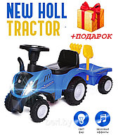 658 Машинка-каталка Трактор New Holland , трактор с прицепом, пушкар каталка