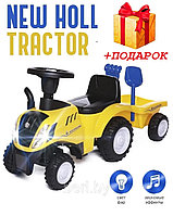 658 Машинка-каталка Трактор New Holland , трактор с прицепом, пушкар