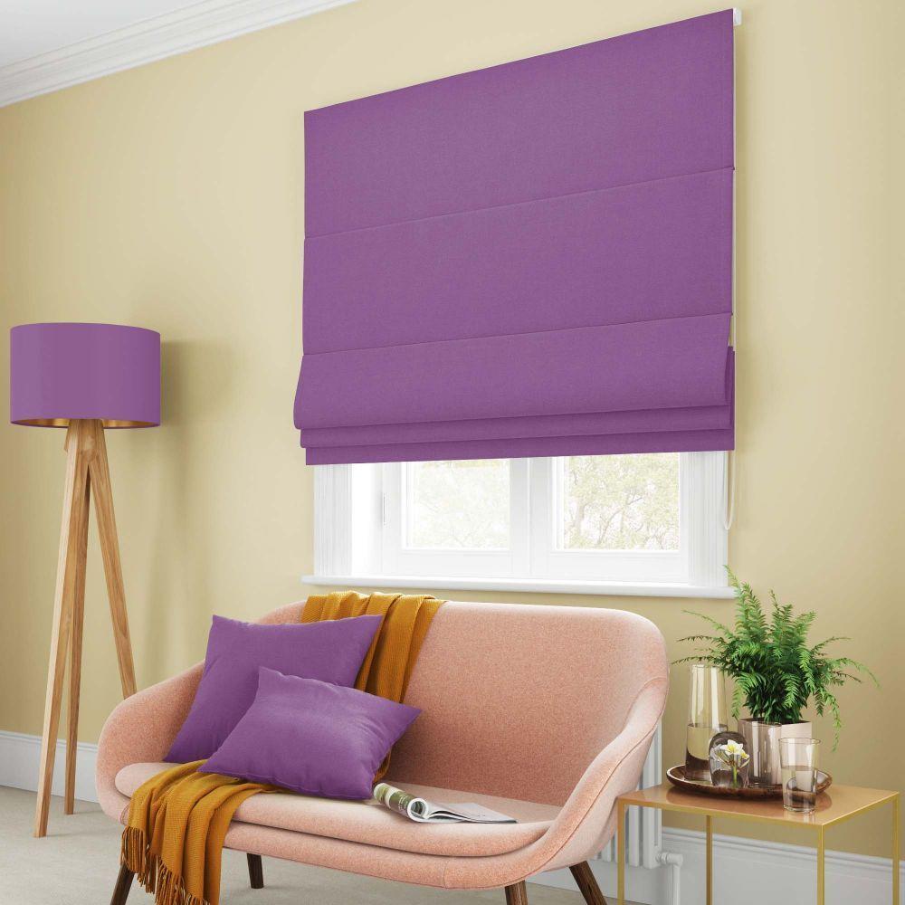 Римская штора БИЛЛИ Фиолетовый 140×150 (Ш×В) - фото 1 - id-p206849159