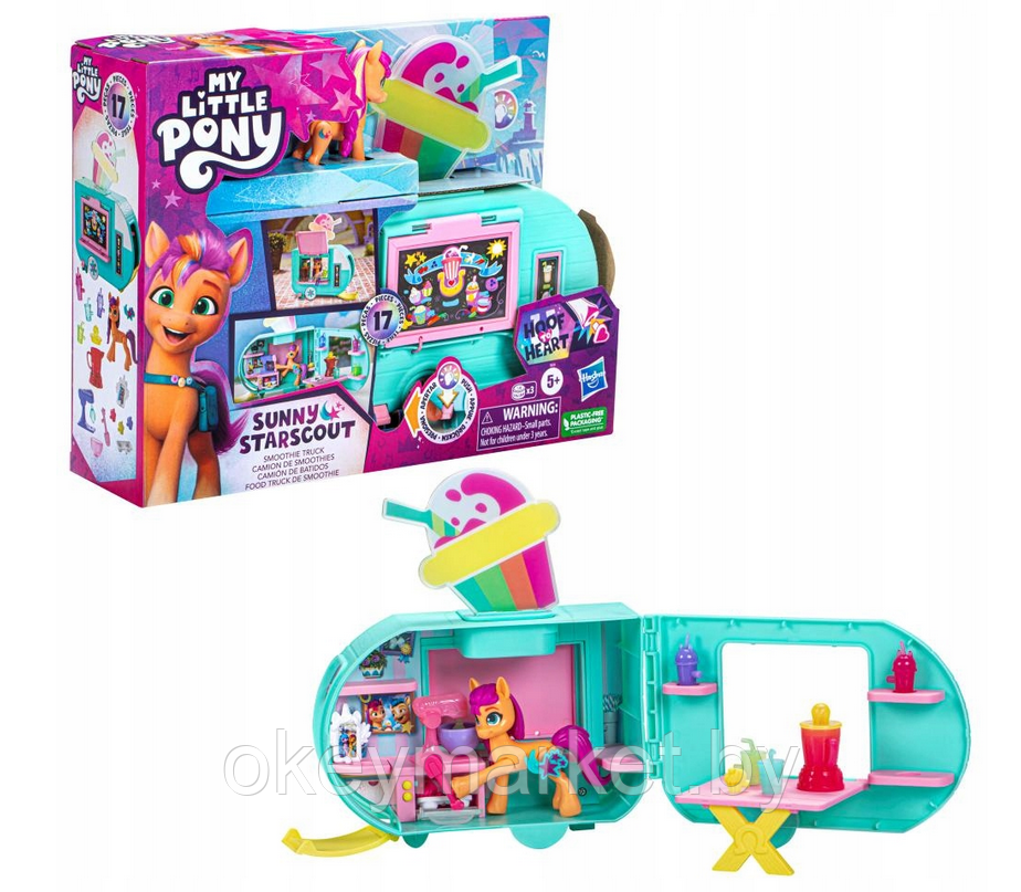 Игровой набор Hasbro My Little Pony - Тележка для смузи Sunny Starscout F6339, фото 2