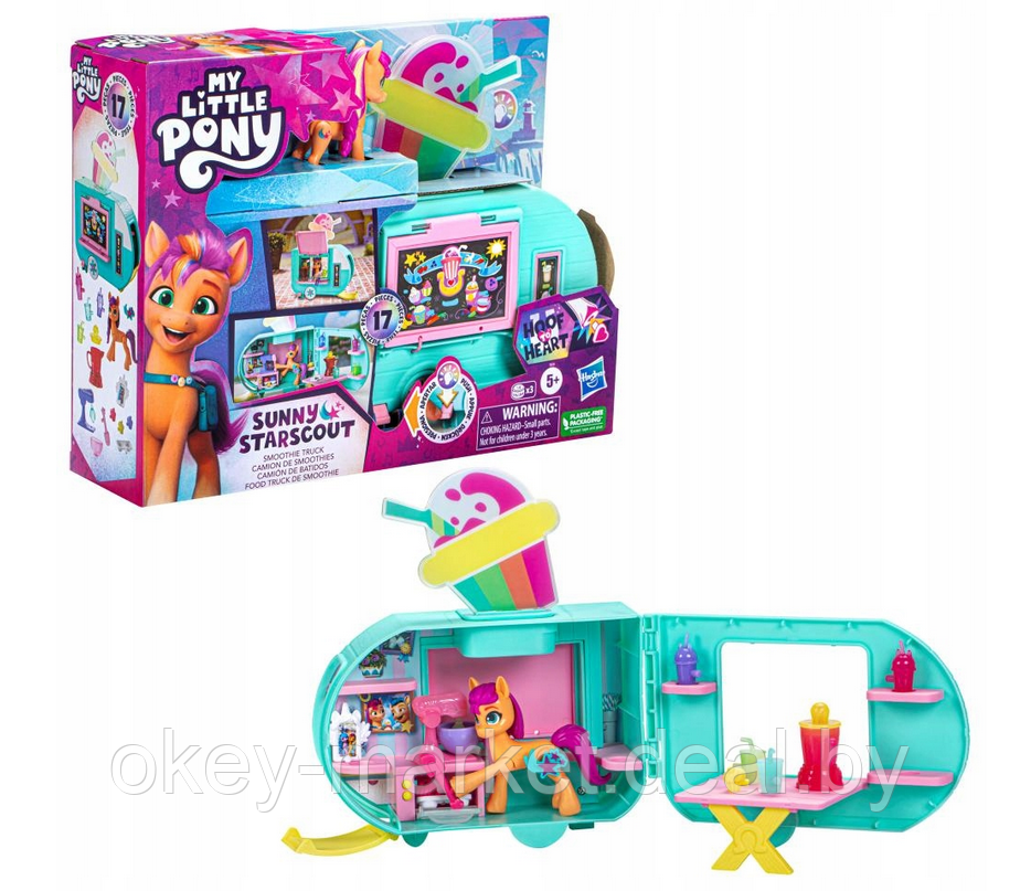 Игровой набор Hasbro My Little Pony - Тележка для смузи Sunny Starscout - фото 1 - id-p206874890
