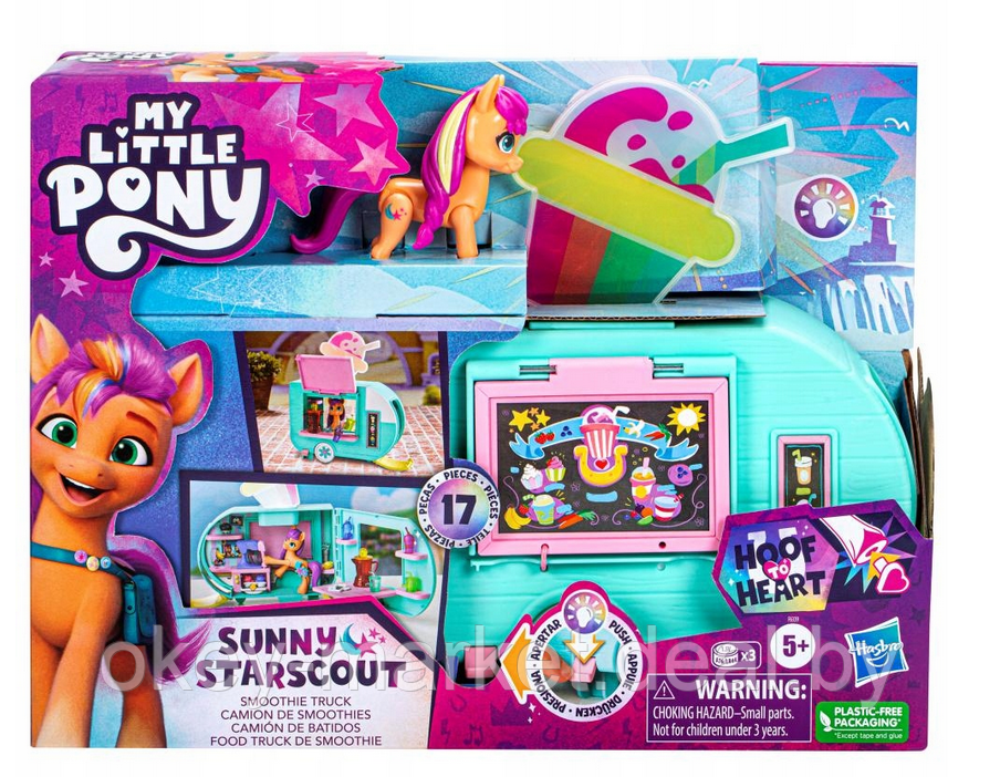 Игровой набор Hasbro My Little Pony - Тележка для смузи Sunny Starscout - фото 8 - id-p206874890