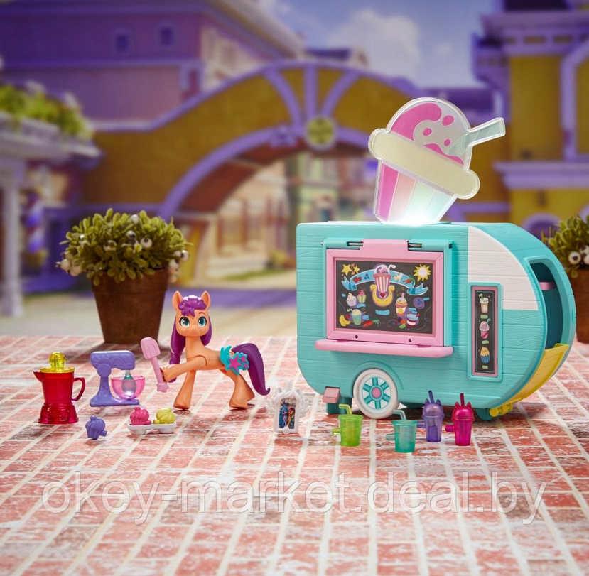 Игровой набор Hasbro My Little Pony - Тележка для смузи Sunny Starscout - фото 10 - id-p206874890
