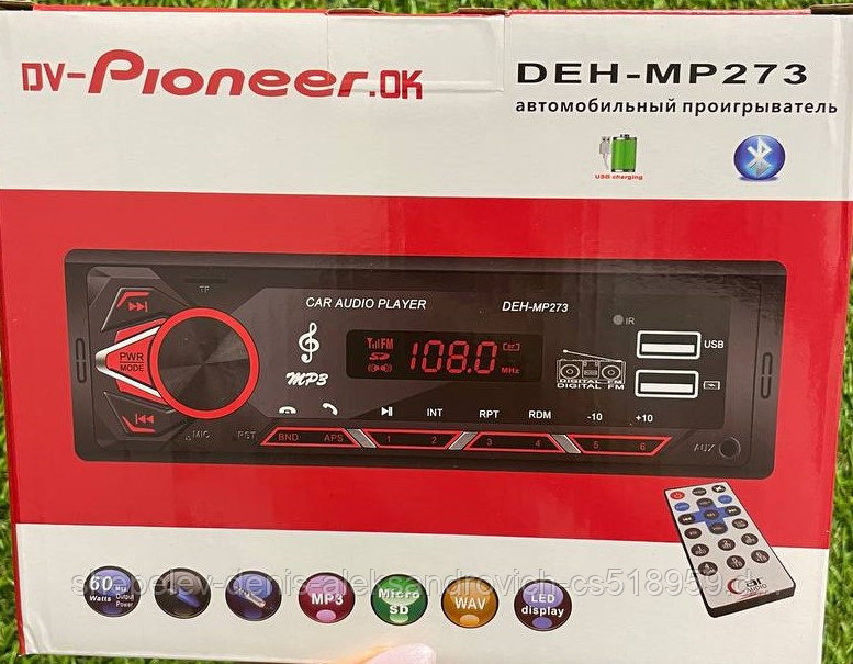 АВТОМАГНИТОЛА DV-PIONEER.OK DEH-MP273