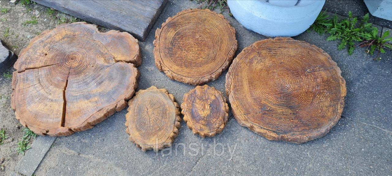 Плитка для пошаговых дорожек "Срез дерева 1" - фото 6 - id-p206877609