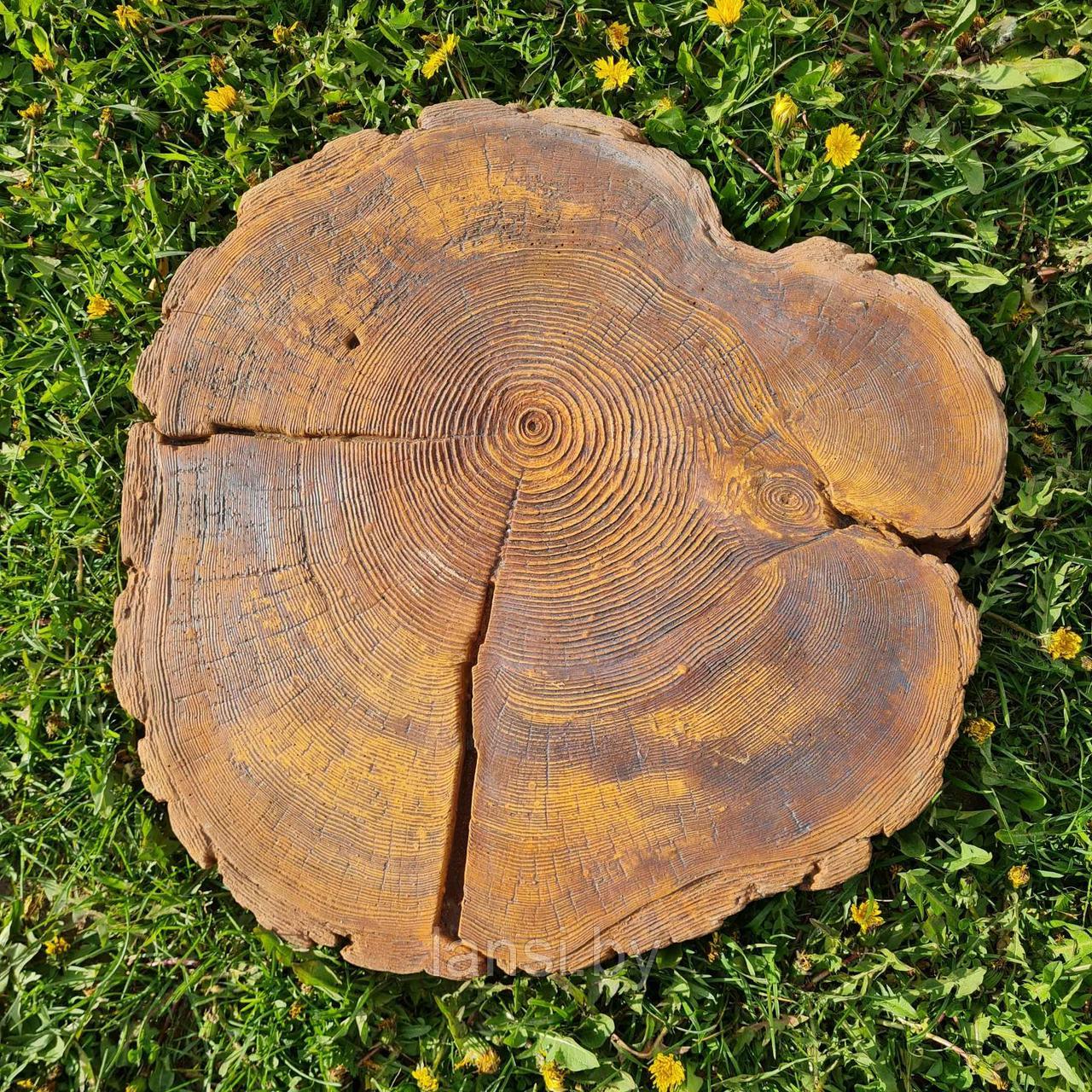 Плитка для пошаговых дорожек "Срез дерева 1" - фото 1 - id-p206877609