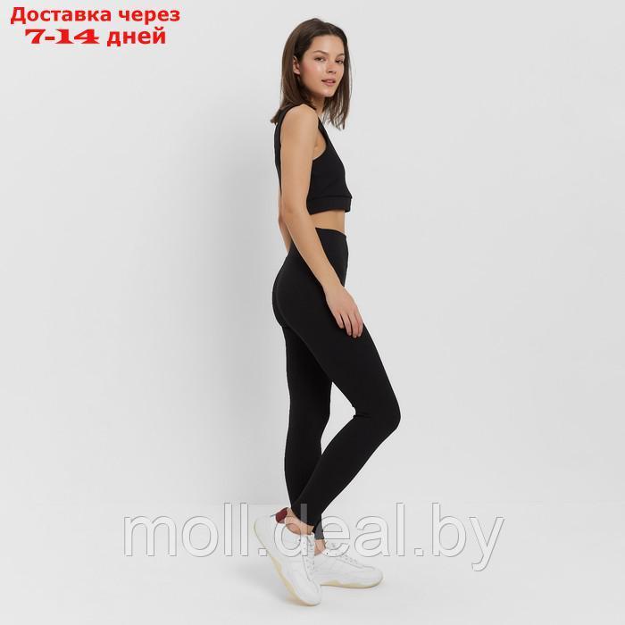 Леггинсы спортивные женские MINAKU цвет чёрный, размер 40 - фото 2 - id-p206810562
