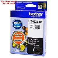 Картридж струйный Brother LC669XLBK черный для Brother MFC-J2320/J2720 (2400стр.)