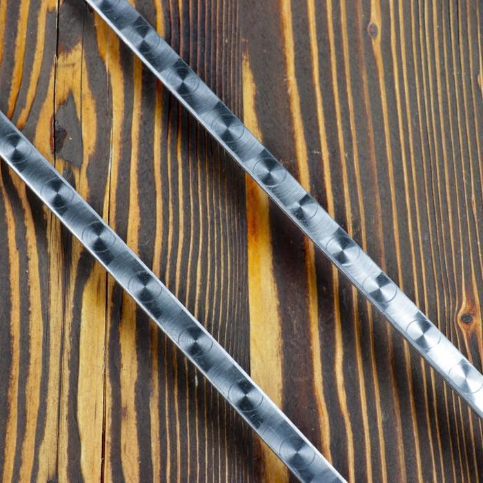 Двойной вилка-шампур с деревянной ручкой, 40 см - фото 2 - id-p206809327