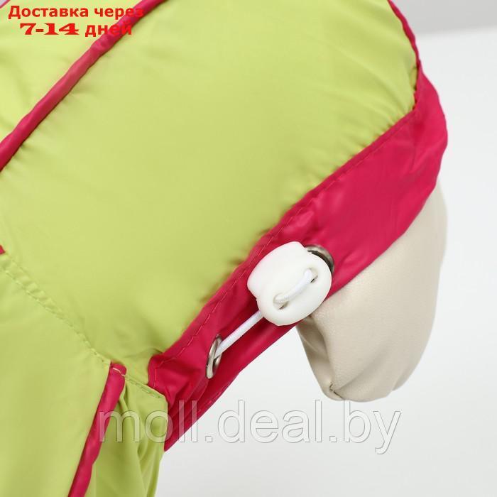 Комбинезон для собак, демисезонный с сумкой, размер М (ДС 29, Ог 37, ОШ 27 см), салатовый - фото 8 - id-p206810898