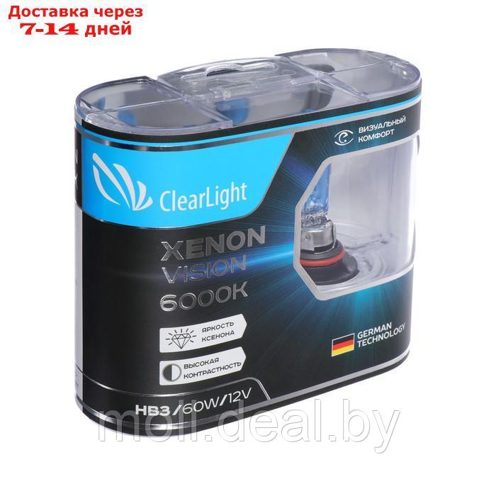 Лампа автомобильная Clearlight XenonVision HB3, 12 В, 60 Вт, набор 2 шт - фото 1 - id-p206810910