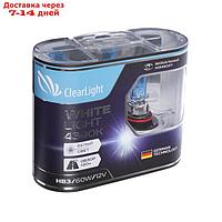 Лампа автомобильная Clearlight WhiteLight, HB3, 12 В, 60 Вт, набор 2 шт