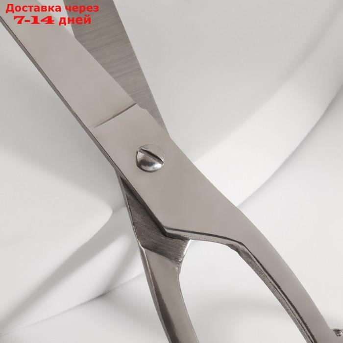 Ножницы закройные, 7", 17,7 см, цвет серебряный - фото 2 - id-p206806522